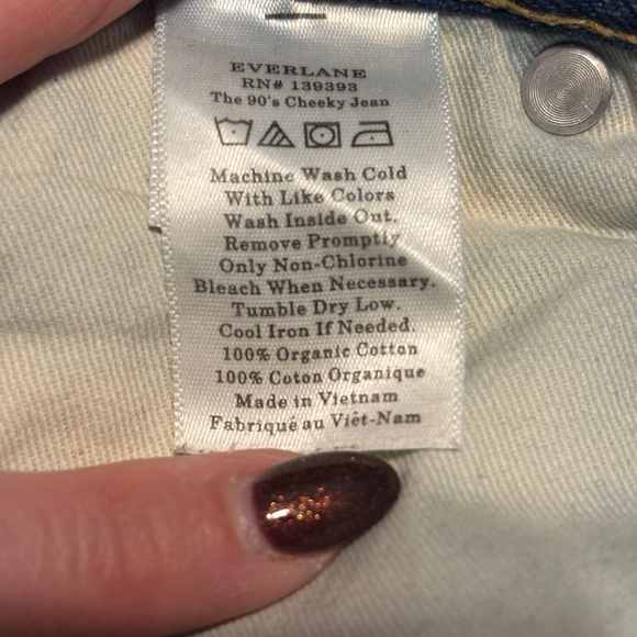 Everlane The 90’s Cheeky Jean 26 Ankle High Rise Organic Cotton Straight Leg - Picture 9 of 10